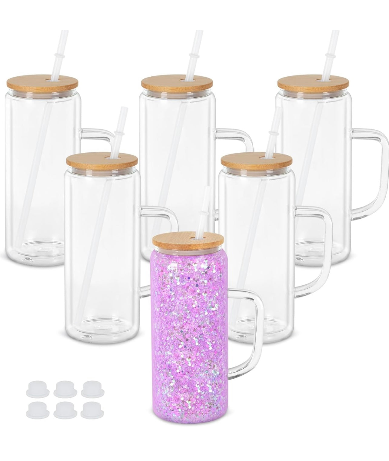 CUSTOM 20OZ GLASS WITH HANDLE