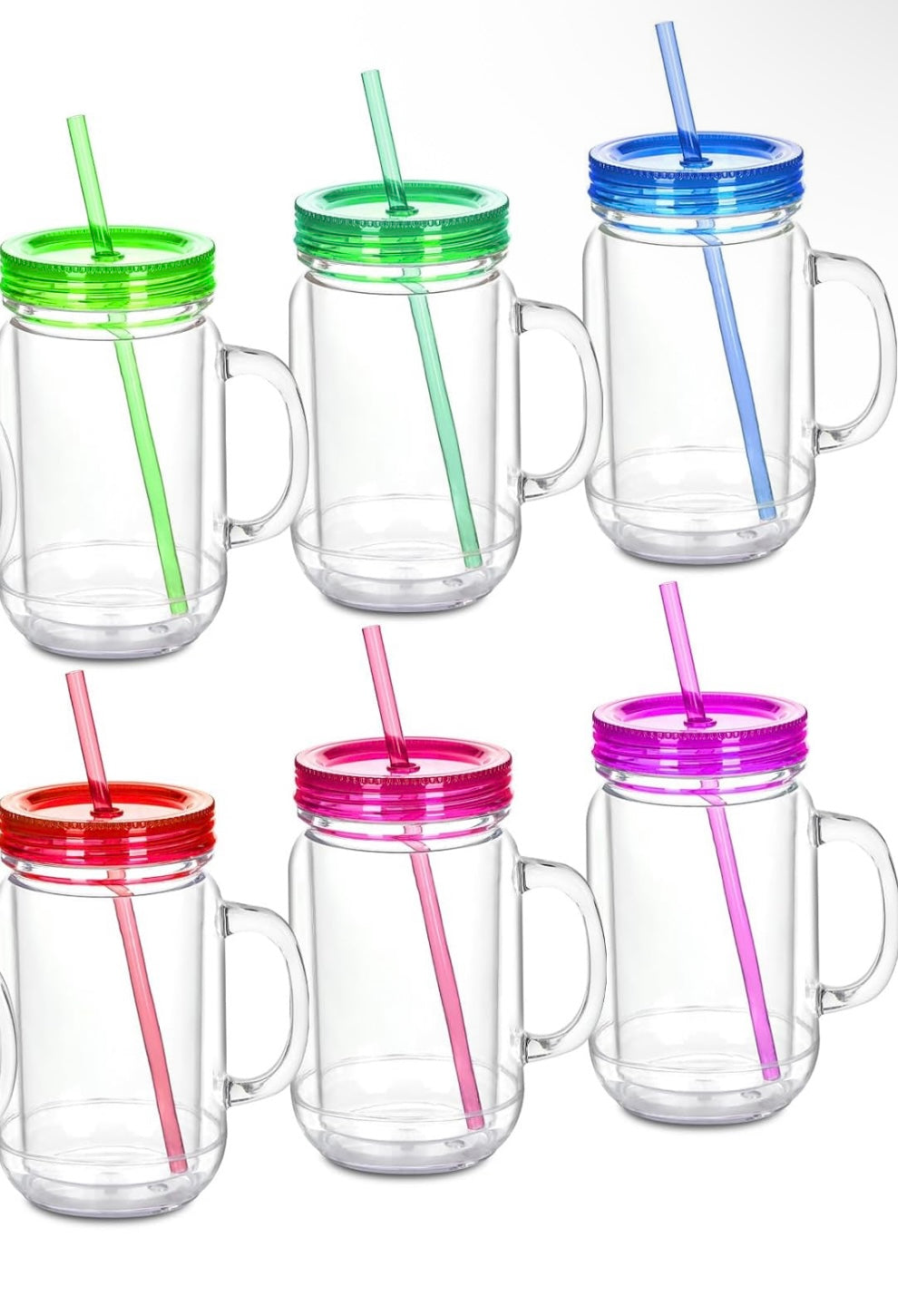 20oz ACRYLIC MASON JAR