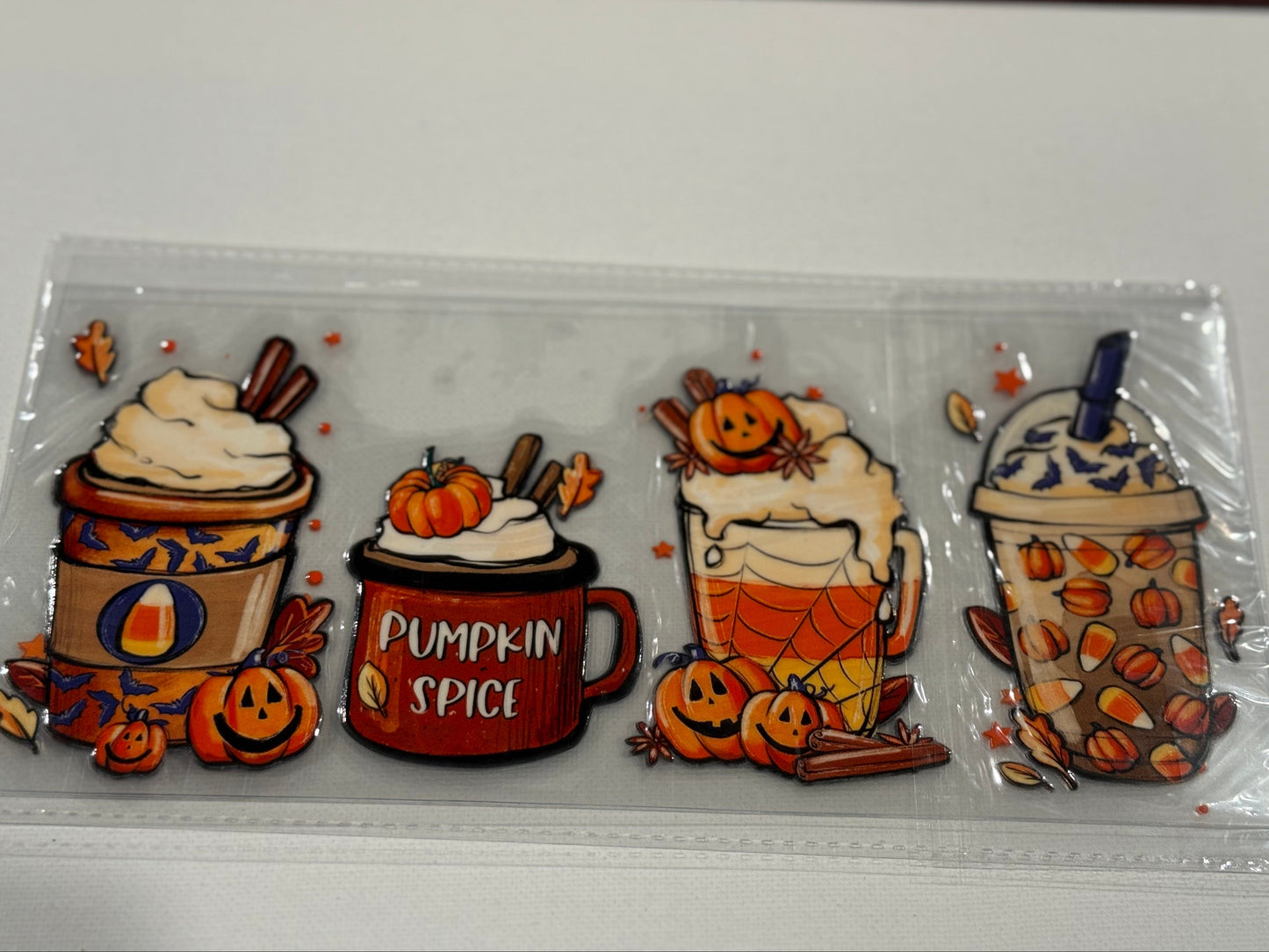 PUMPKIN SPICE COFFEE UV DTF WRAP