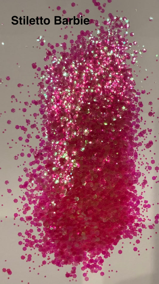 STILETTO BARBIE GLITTER