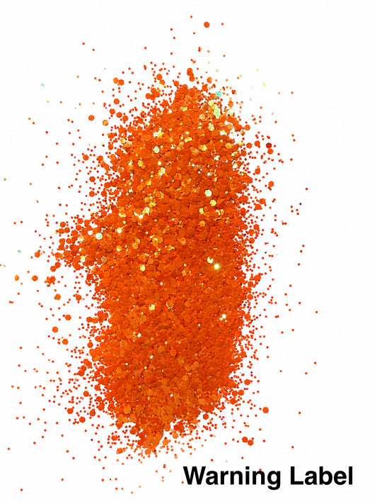 WARNING LABEL GLITTER