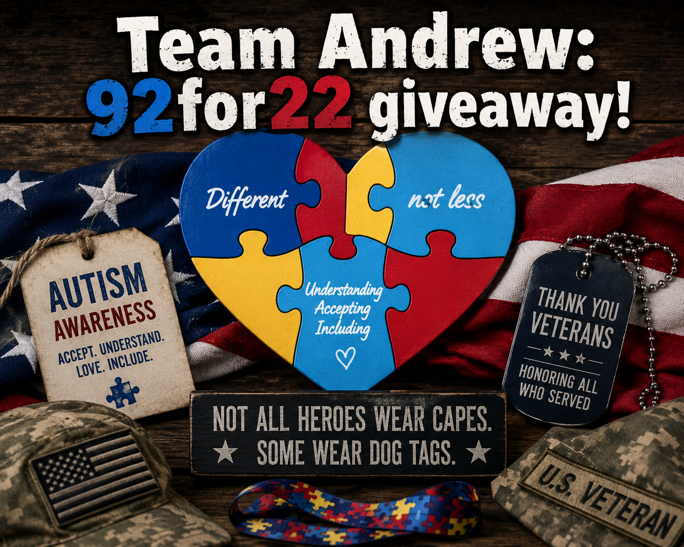 Team Andrew: 92for22 Giveaway