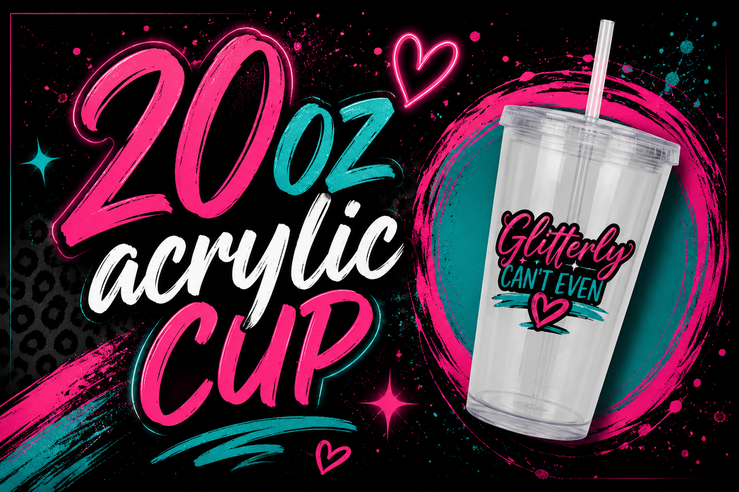 CUSTOM 20OZ ACRYLIC TUMBLER