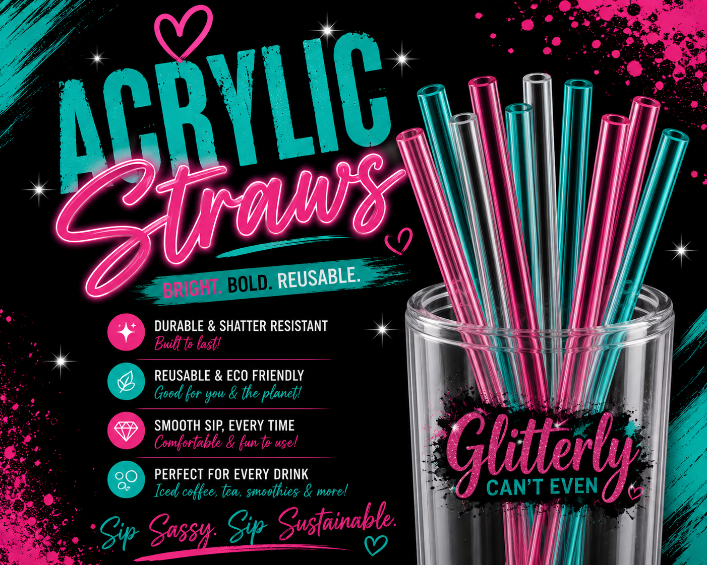 ACRYLIC STRAW