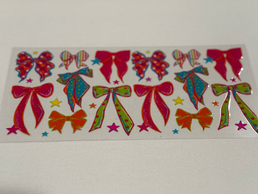 COQUETTE BOWS UV DTF WRAP