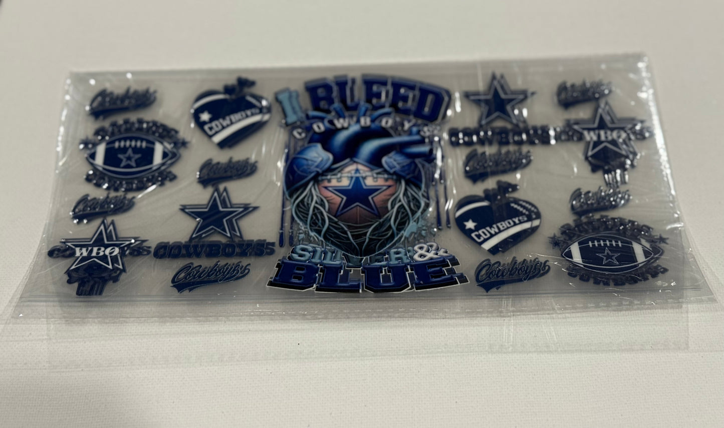 I BLEED BLUE UV DTF WRAP