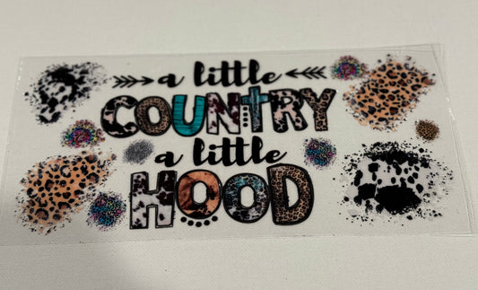 A LITTLE COUNTRY UV DTF WRAP