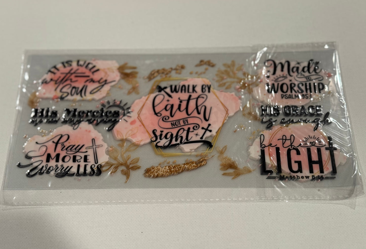 WALK BY FAITH UV DTF WRAP