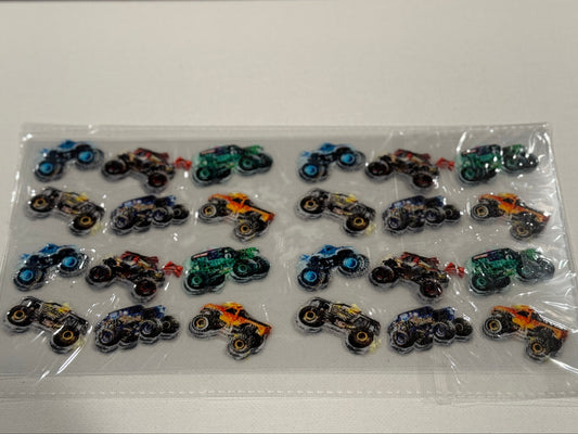 MONSTER TRUCKS UV DTF WRAP